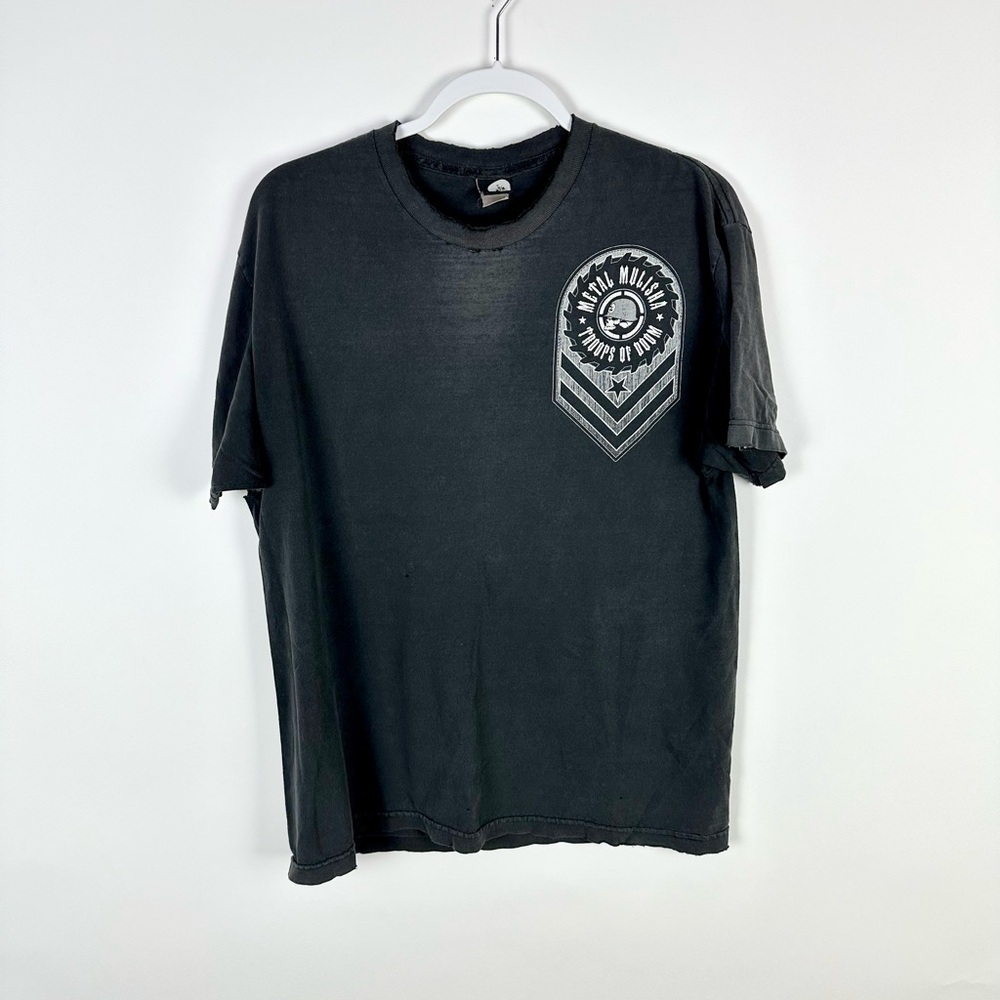 Y2K Metal Mulisha T Shirt Faded Black Large Worn Goth Emo - Picture 14 of 16